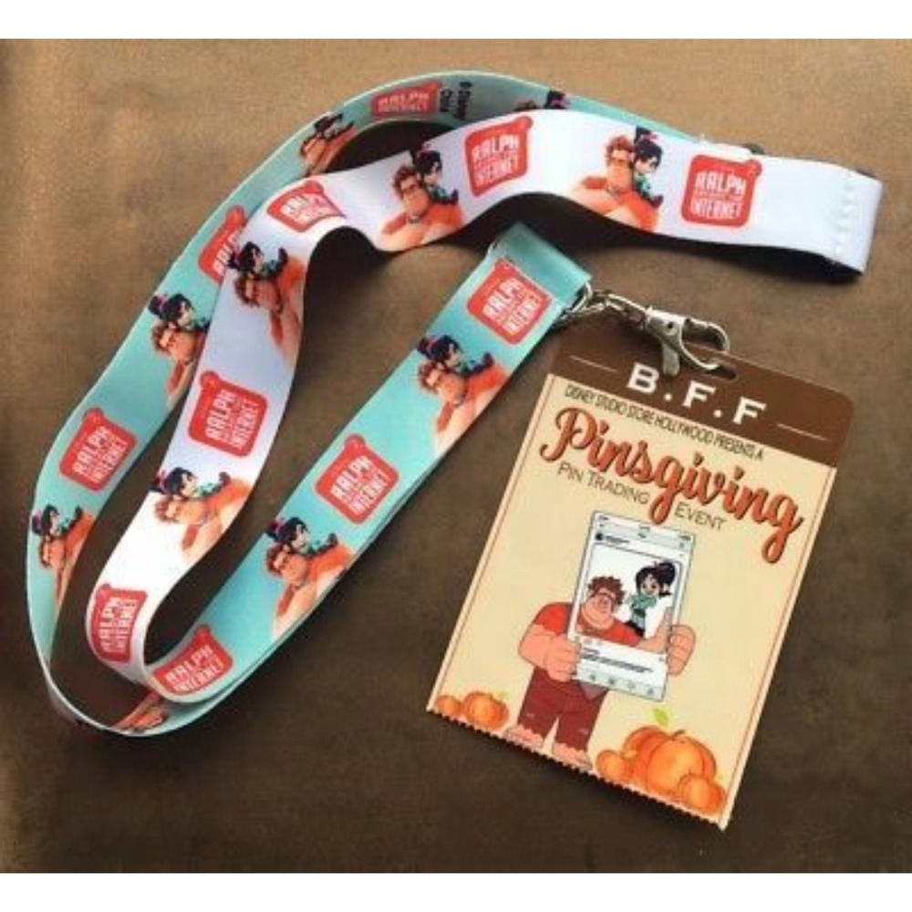 Disney DSF DSSH Pinsgiving Event B.F.F. Ralph Breaks the Internet Pin Lanyard 01